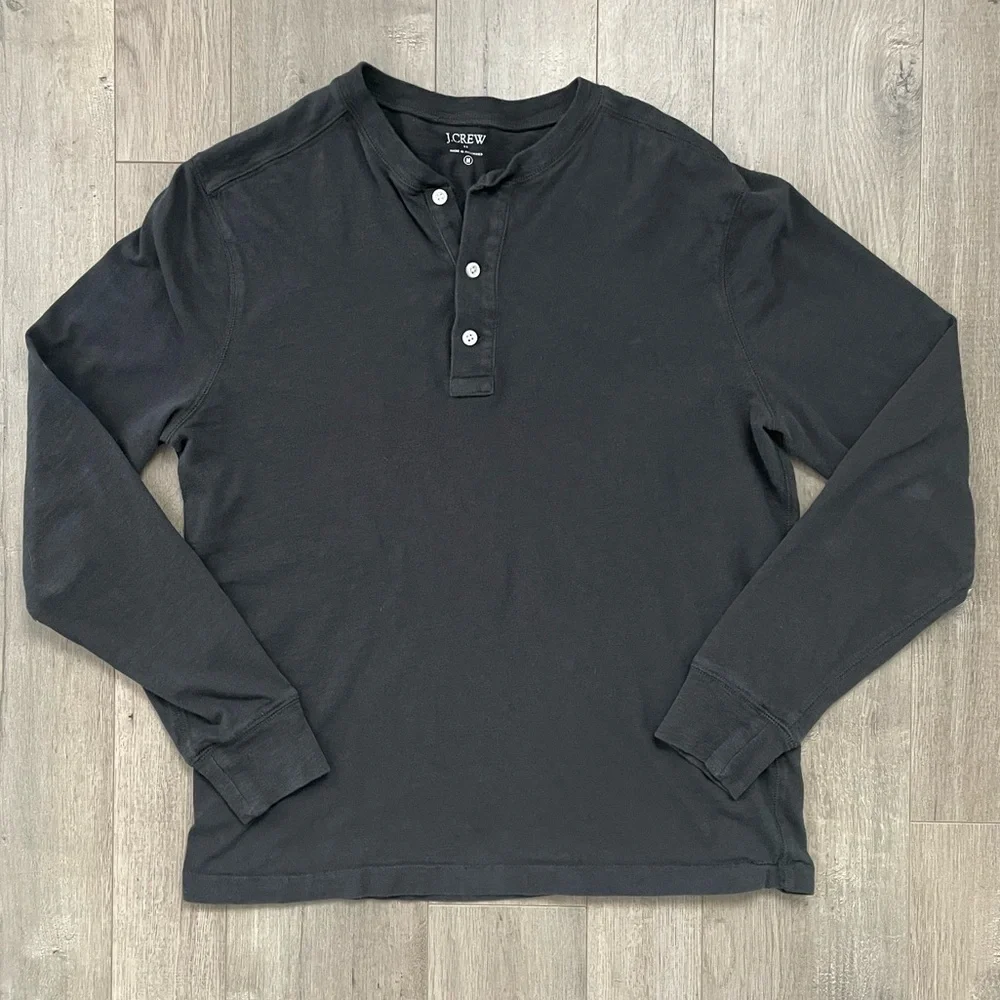 J. Crew Faded Black Long Sleeve Shirt